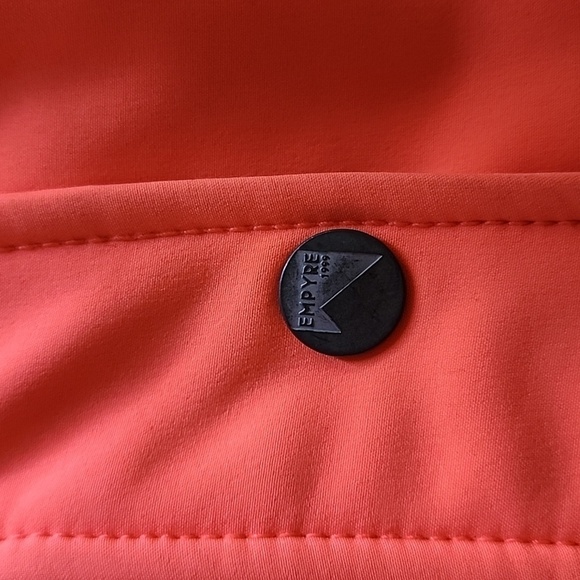 Empyre Bright Orange Full Zip Rain Jacket Size Medium - Picture 7 of 7